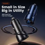 Cargador de Auto Toocki USB C 48W Compatible con PD QC 3.0 - Imagen 7