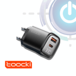 Cargador Toocki 33W GaN USB-C - USB-A - PD, QC 3.0 - Imagen 2