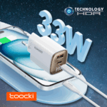 Cargador Toocki 33W GaN USB-C - USB-A - PD, QC 3.0 - Imagen 5