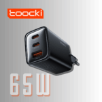 Cargador Toocki 65W GaN USB-C y USB-A de carga rápida - Imagen 2
