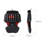 Teclado Gamer Delux T9 de Una Mano – Ergonómico - Imagen 4