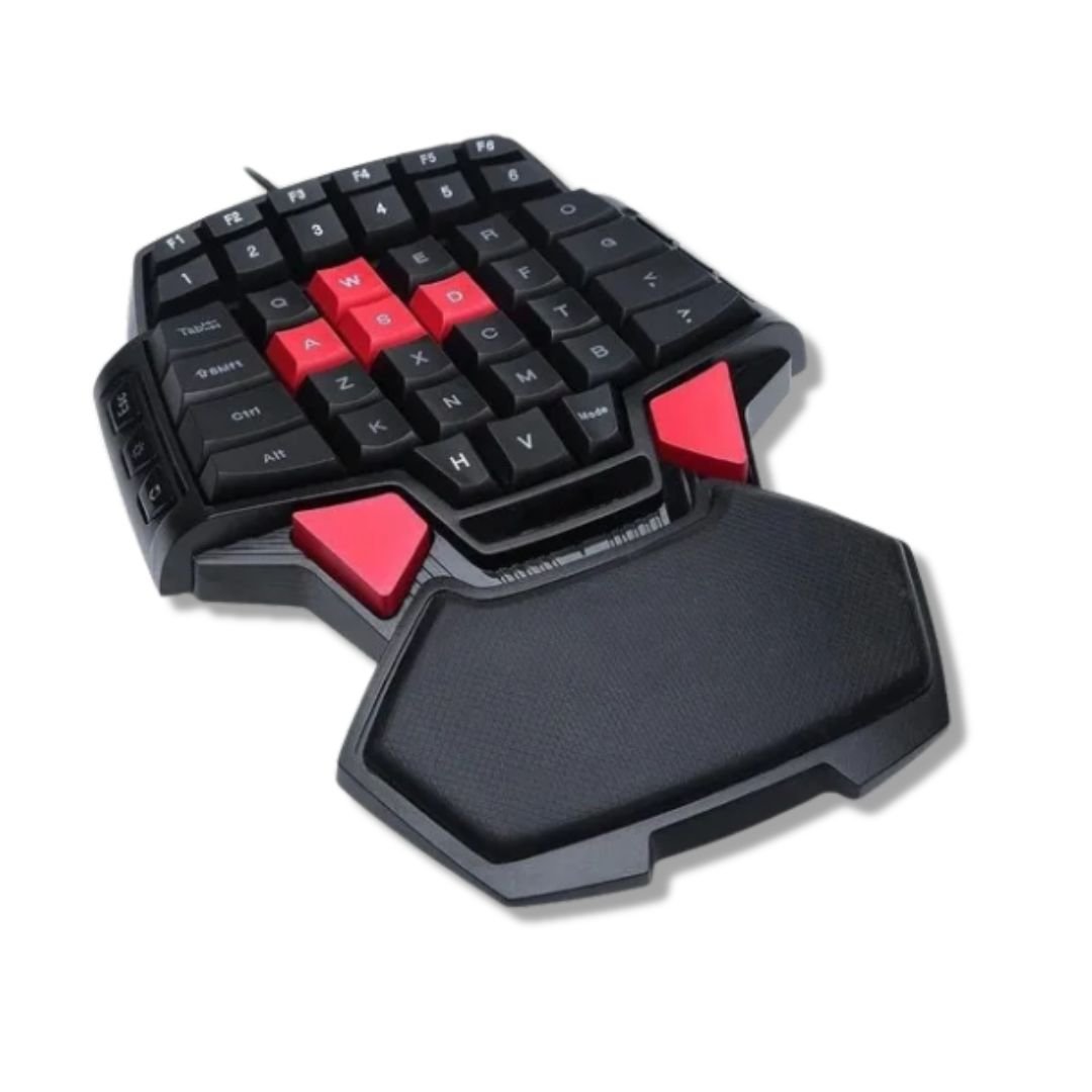 TECLDELUXT9 Teclado Gamer Delux T9 de Una Mano – Ergonómico - Imagen 1