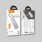 Hub Adaptador 6 en 1 Hoco HB51: HDMI 4K, RJ45 y PD - Imagen 4