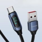 Cable USB A a Tipo C 66W Toocki 6A 1m Trenzado - Imagen 3