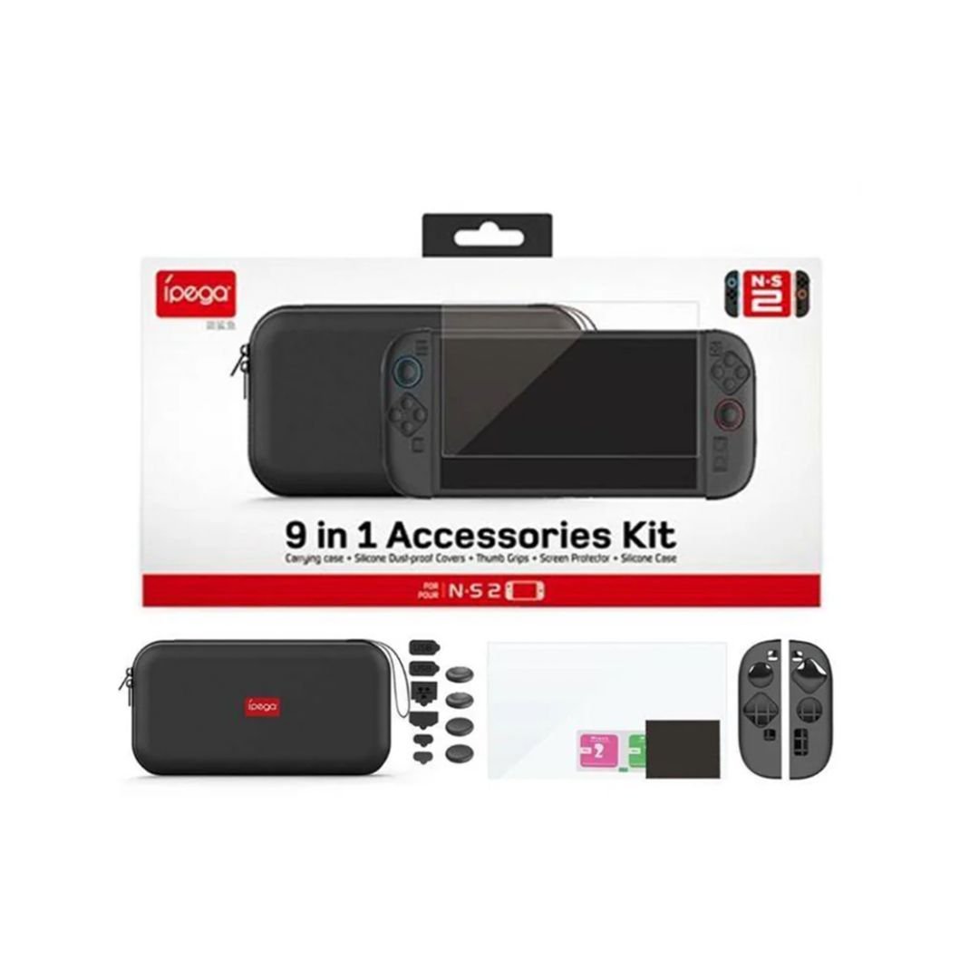 IPEGA-SW2194P Estuche para Nintendo Switch 2 + Kit 9en1 iPega PG-SW2194P - Imagen 1