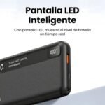 Power Bank Usams 10000mAh 22.5W Pantalla Digital CD263 - Imagen 3