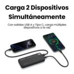 Power Bank Usams 10000mAh 22.5W Pantalla Digital CD263 - Imagen 5